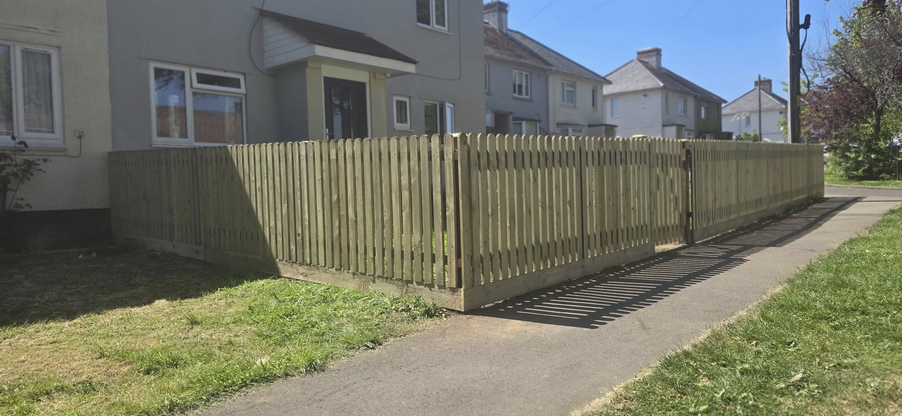 Corner Picket Fence