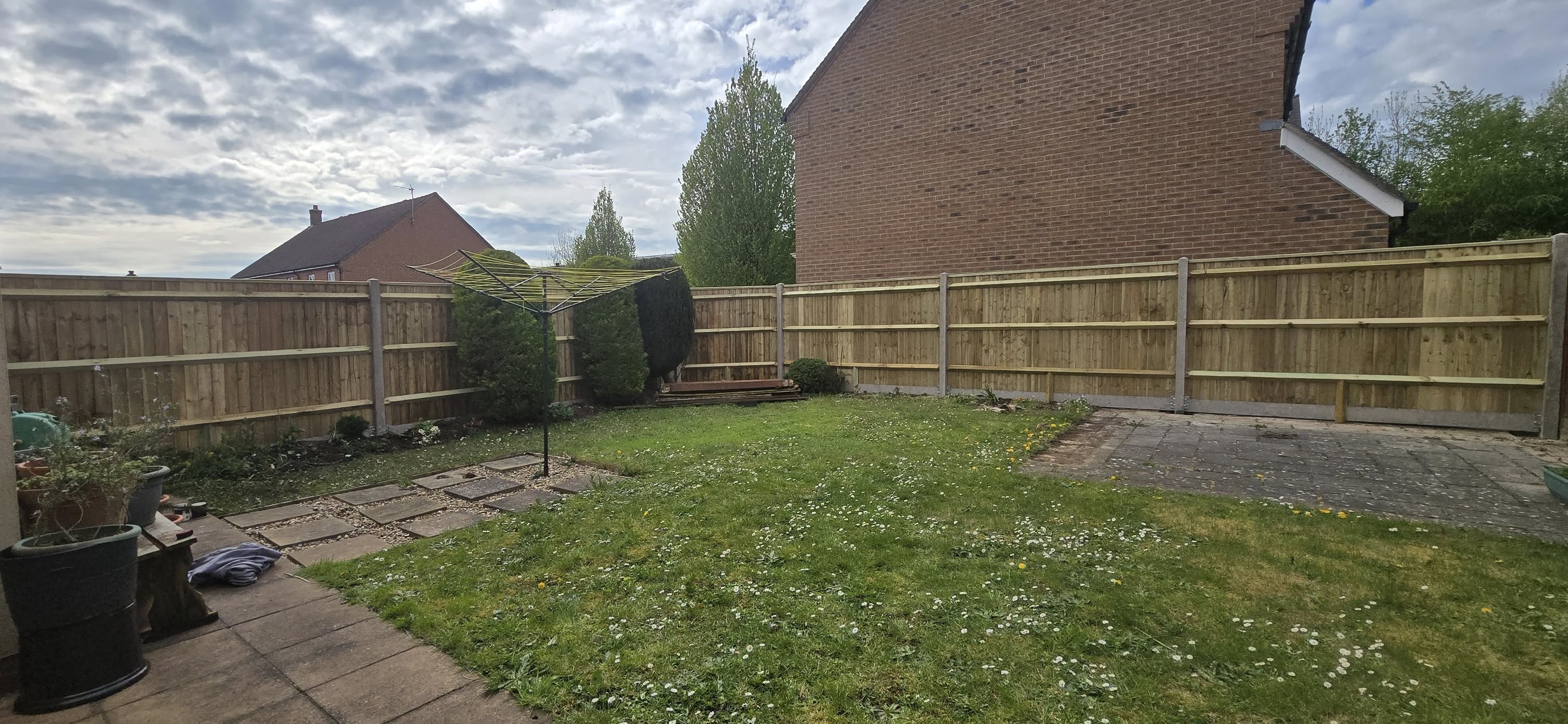 Backyard Panel Fencing